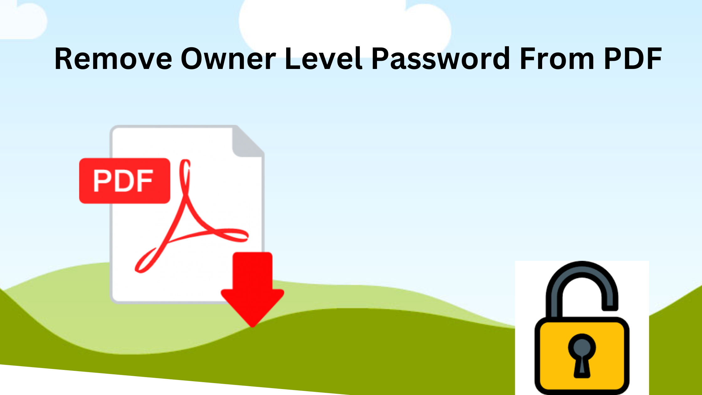 Remove owner level password from PDF